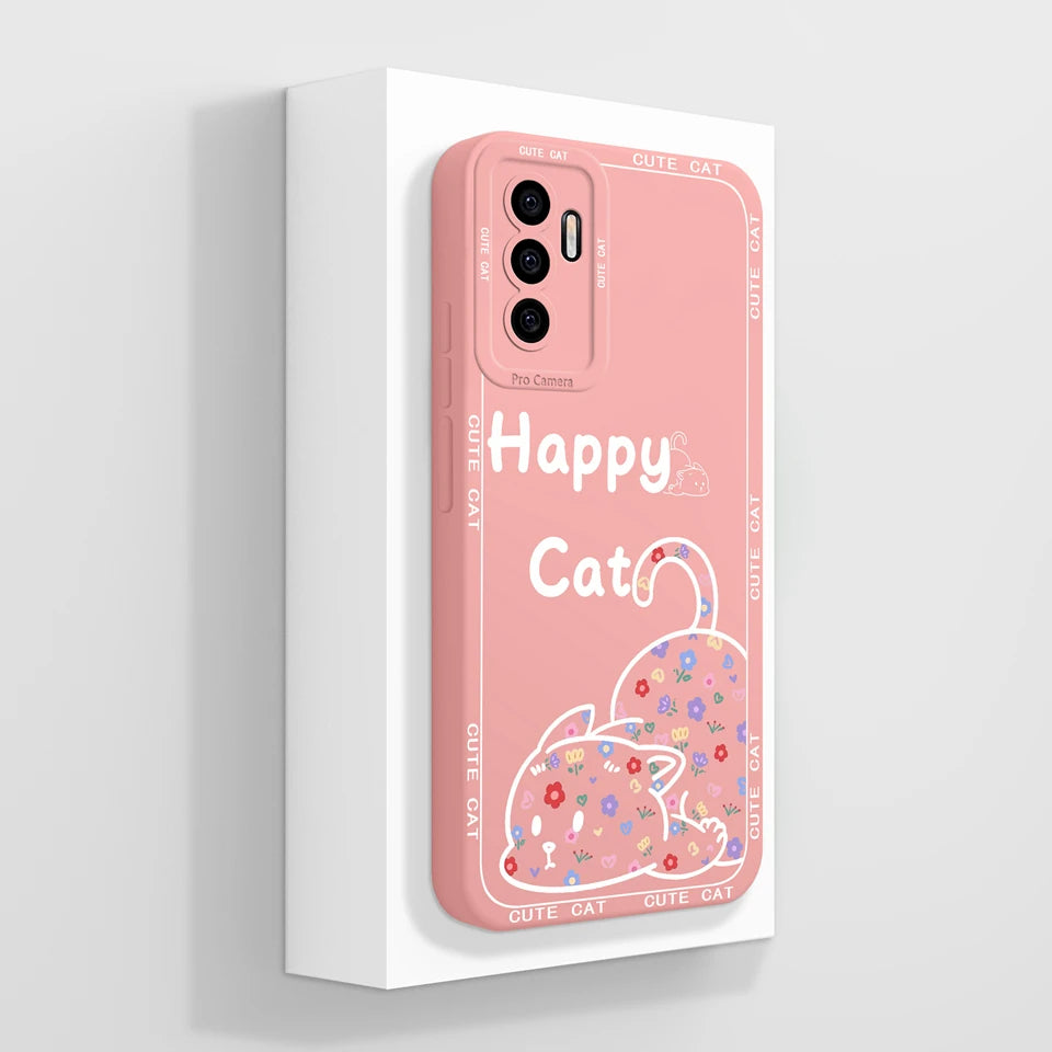Case For Vivo S10E 5G V23E 4G 5G Y75 4G Beautiful Flower Cartoon Girl Liquid Anti-fall Phone Cover For VivoS10e V23e Y75 Funda