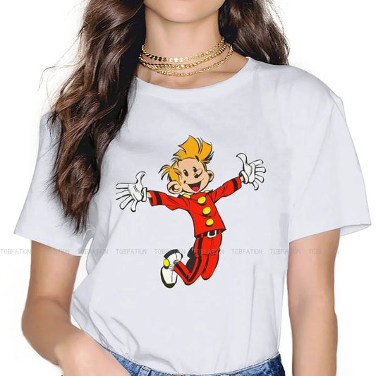 Jump Women Clothes Le Petit Spirou Oversized Korean StyleT-shirt Goth Vintage Female Clothing clothes