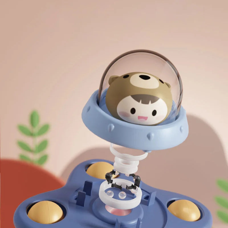 3 Teile/satz Baby Spielzeug Saugnapf Spinner Spielzeug Für Kleinkinder Hand Zappeln Sensorischen Spielzeug Stress Relief Pädagogisches Rotierenden Rasseln 