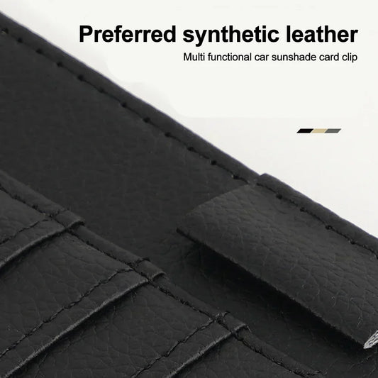 Car Sun Visor Multifunctional Storage Clip Business Card Storage Management Sunglasses Holder Sun Visor Accessories Car Interior