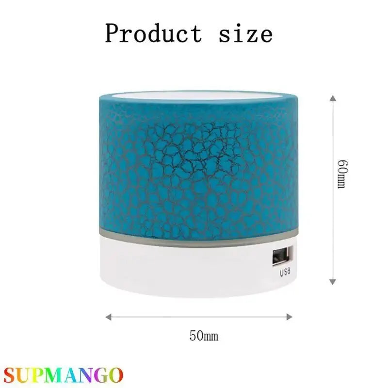 Neu Mini Tragbare Auto Audio A9 Dazzling Riss LED Drahtlose Bluetooth Subwoofer Lautsprecher 