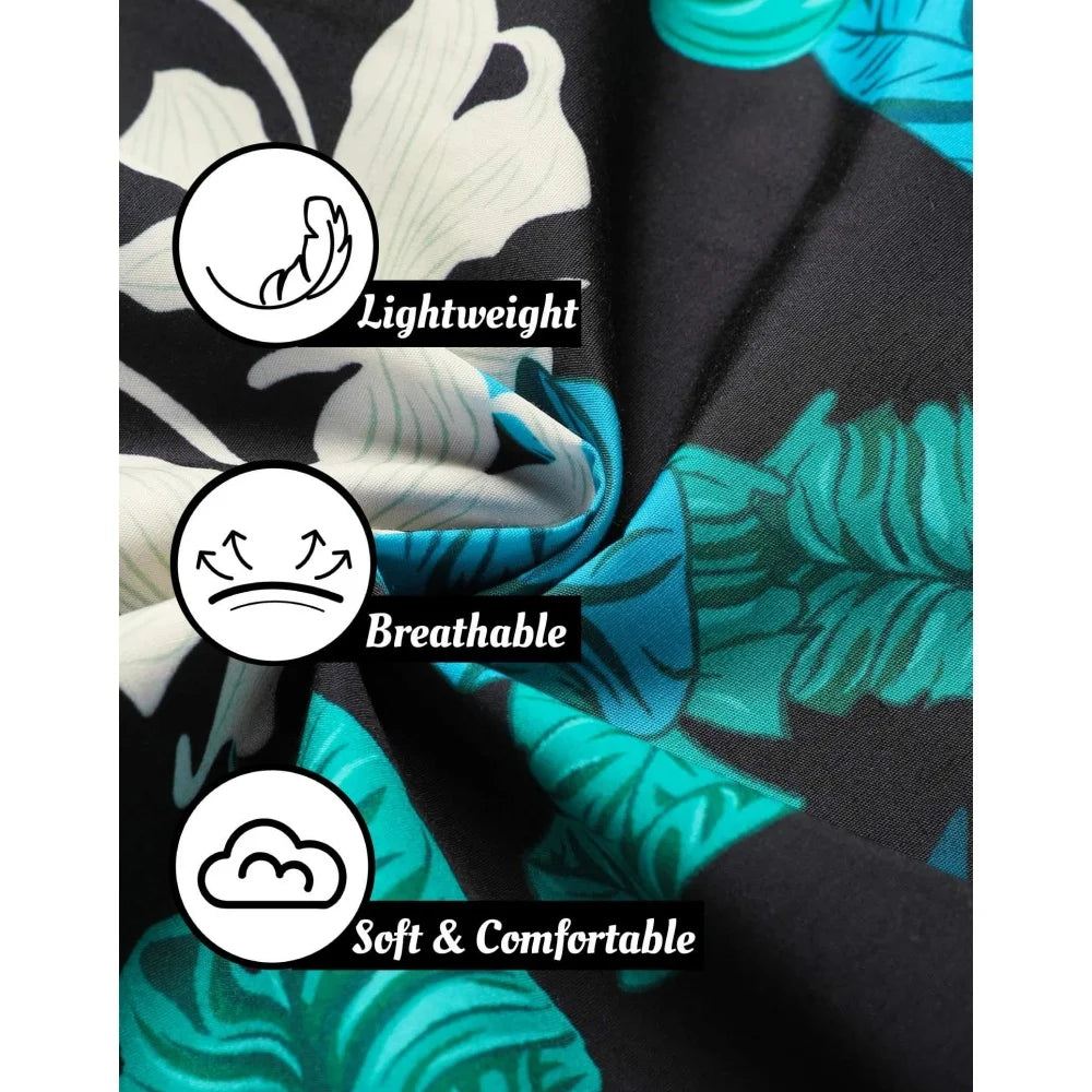 Hawaii Men's Shirt Coconut Logo Loose Fit Plus Size Shirt Pink High Quality Men's Clothing Beach Party Sweatshirt mon