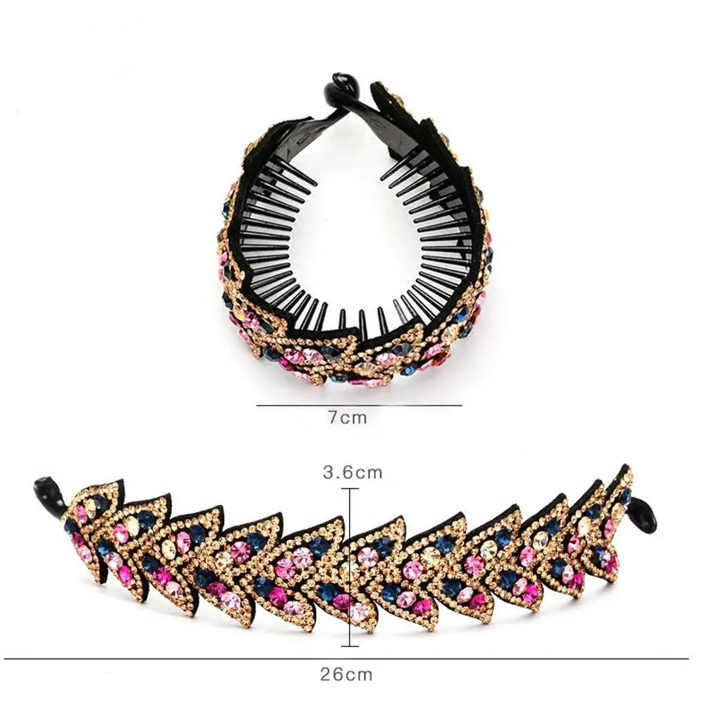 Fashion Hairpin Women Ponytails Hair Claw Hair Accessories Floral Bun Maker Headwear Bird Nest Twist Clip Leaves Hair Claw
