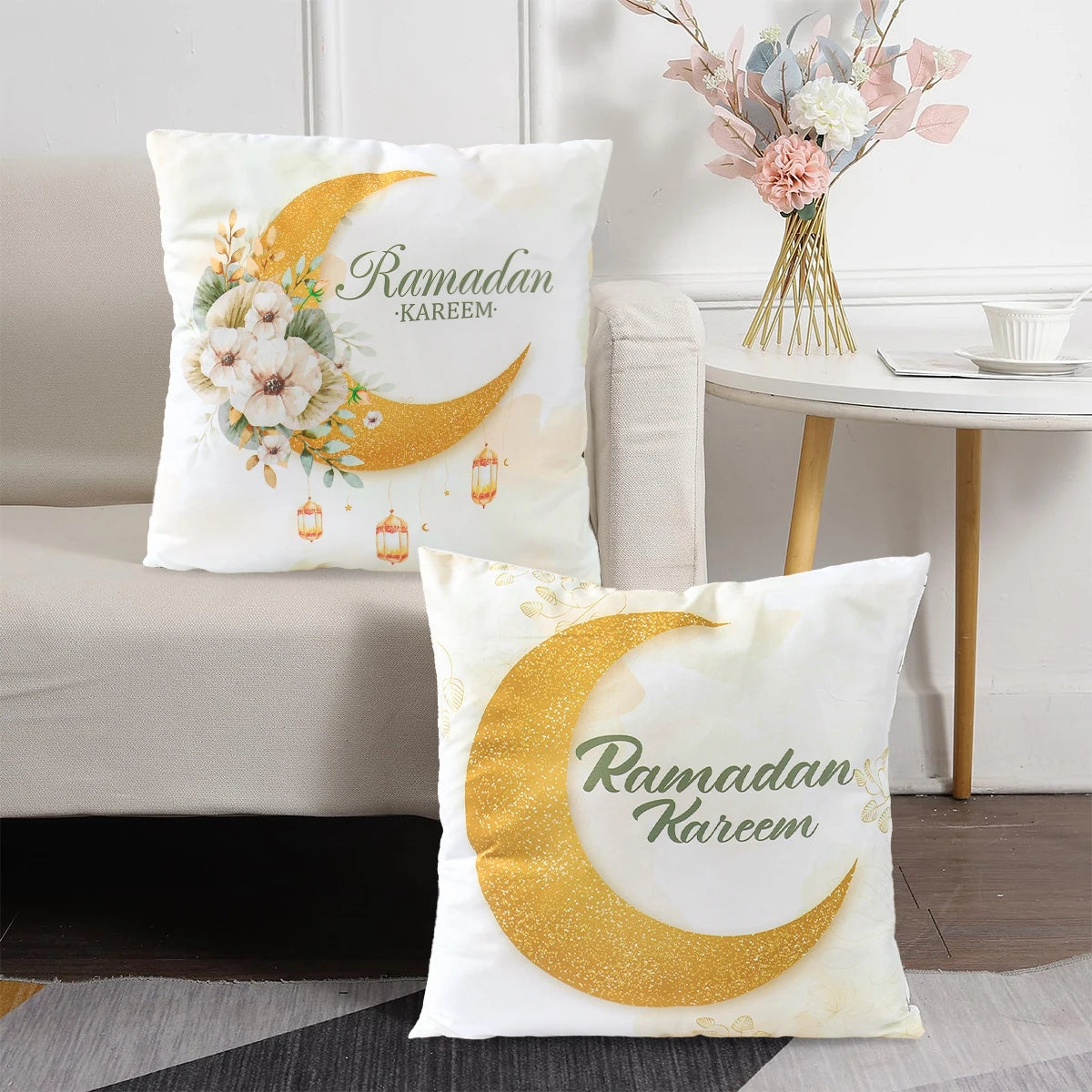 Eid Cushion Cover Eid Mubarak Ramadan Kareem Backdrop Islam Muslim Party Supplies 2025 Ramadan Decor For Home Eid Al-fitr Gift