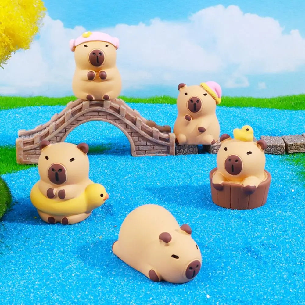Animals Capybara Figure Toys Figure Model Simulation Capibara Model Simulation Cartoon Capybara Animals Figures Kid Toys