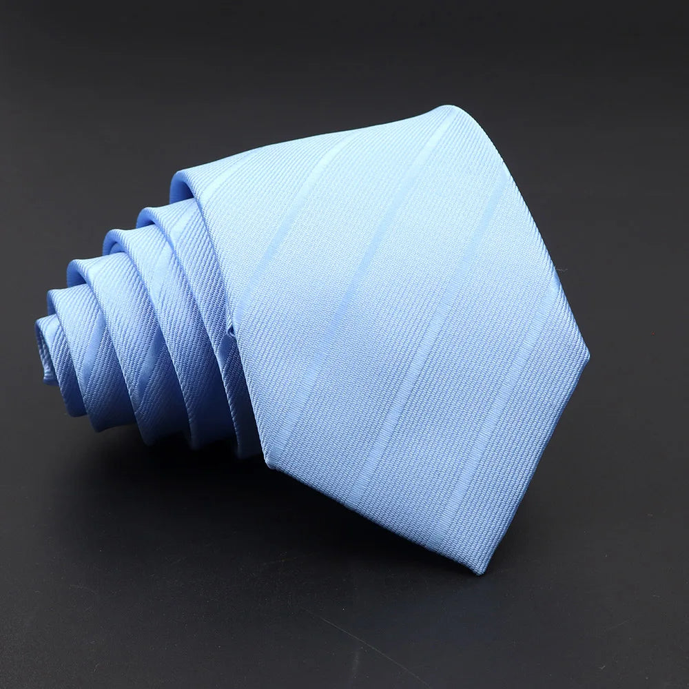 Fashion Men's Classic Stripe Ties Wedding Business Neckties Jacquard Narrow Tie Party Formal Suit Shirt Gravatas Accessory Gift mon