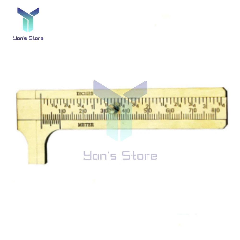 Mini-Messschieber aus Messing, Präzisionsskala mit 0,1 mm, 80-mm-Schiebelehre, Messschieber, Lineal, Taschenmesswerkzeug 