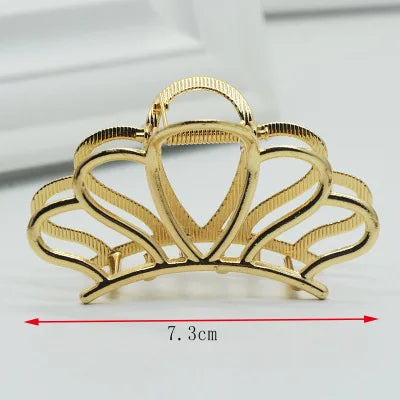 Fashion large Simple Wild Geometric Hair Claw For Women Girls Clamps Hair Crab Metal Women Hair Clip Claw Accessories Headwear