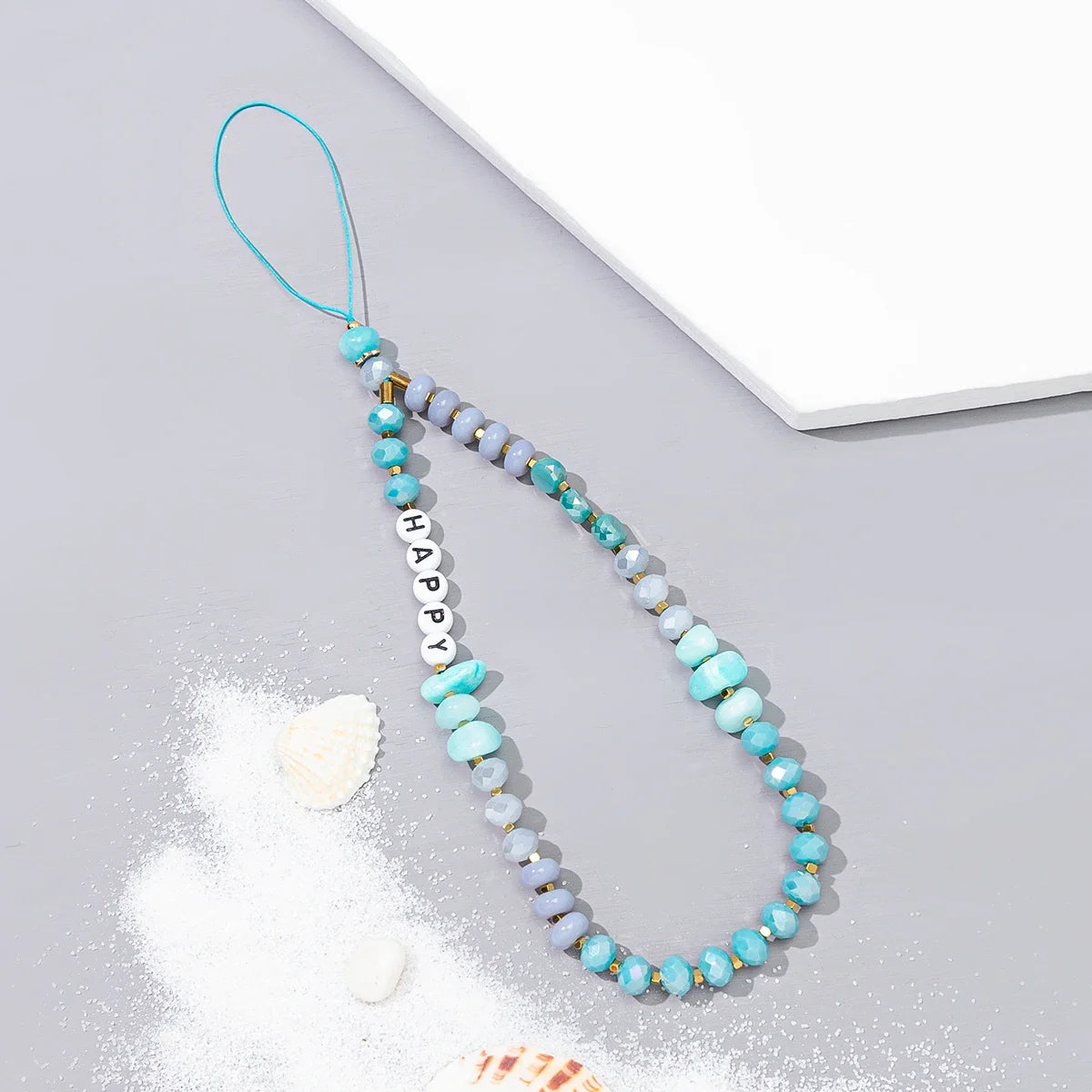 Summer Mobile Phone Lanyard Strap for Women Beaded Necklace Jewelry Gift