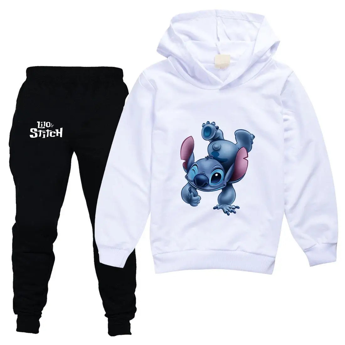 Disney Lilo Stitch Kids Clothing Sets Suit Boys Girls Tracksuits Kids Brand Sport Suits Stich Hoodies Teen Tops Pants 2Pcs Set