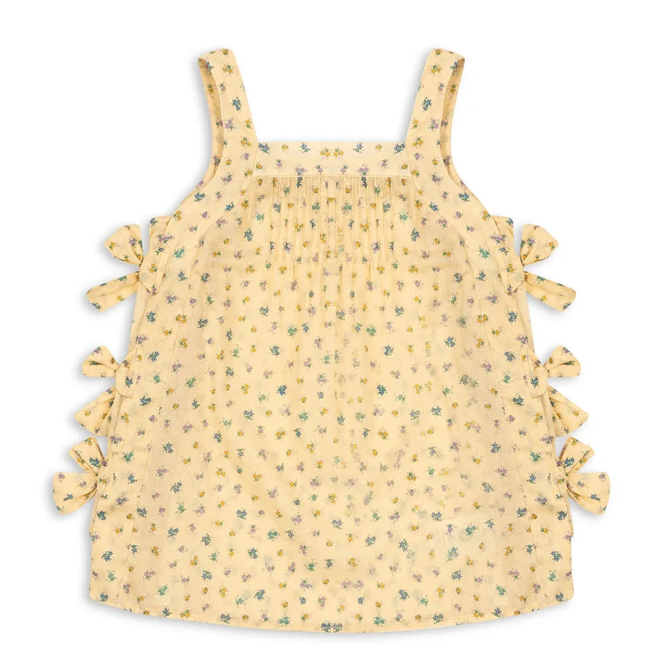 Summer Girl's Clothing  Cherry Bow Princess Dresses Toddler Girls Casual Flower Slip Dress Cotton