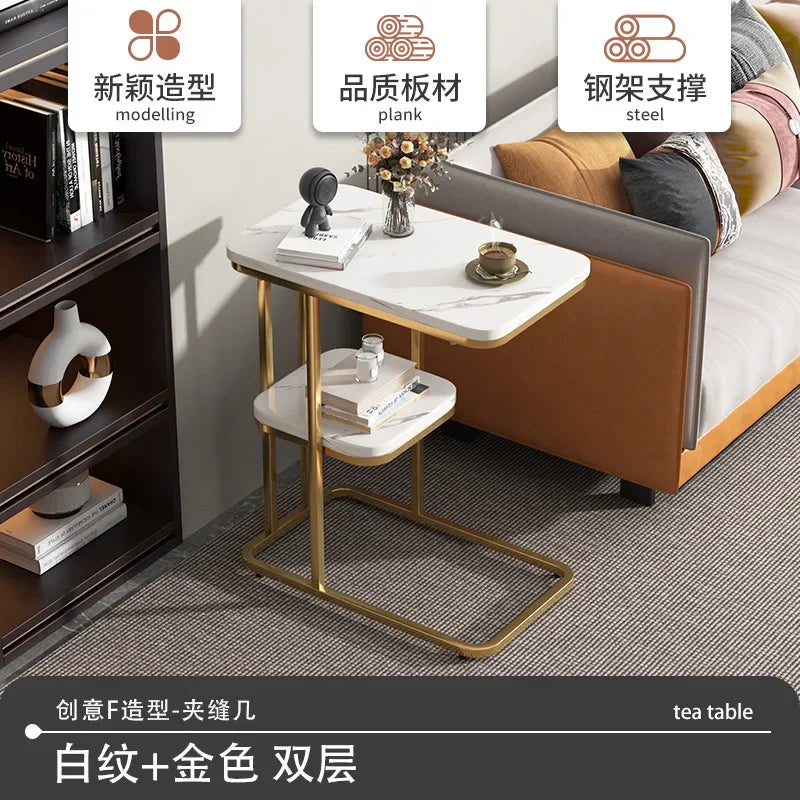 Living Room Mobile Sofa Tables Study Bistro Game Standing Center Table Luxury Vintage Mesa Auxiliar Salon Entrance Furnitures