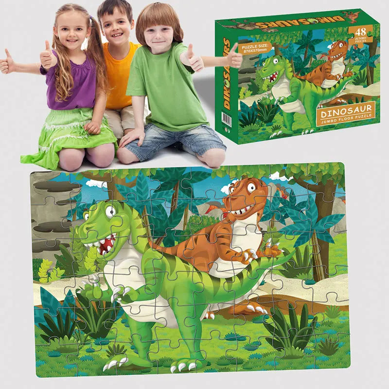 48 Pieces Puzzle Jigsaw Marine Animals Decompress Educational Toys for Adult Children Creative Puzzle Game Gift P460