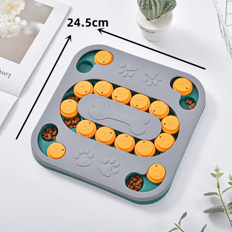 Pet Supplies Cat Dog Turntable Eating Anti-choking Food Puzzle Feeding Interactive Toy Slow Food Tray