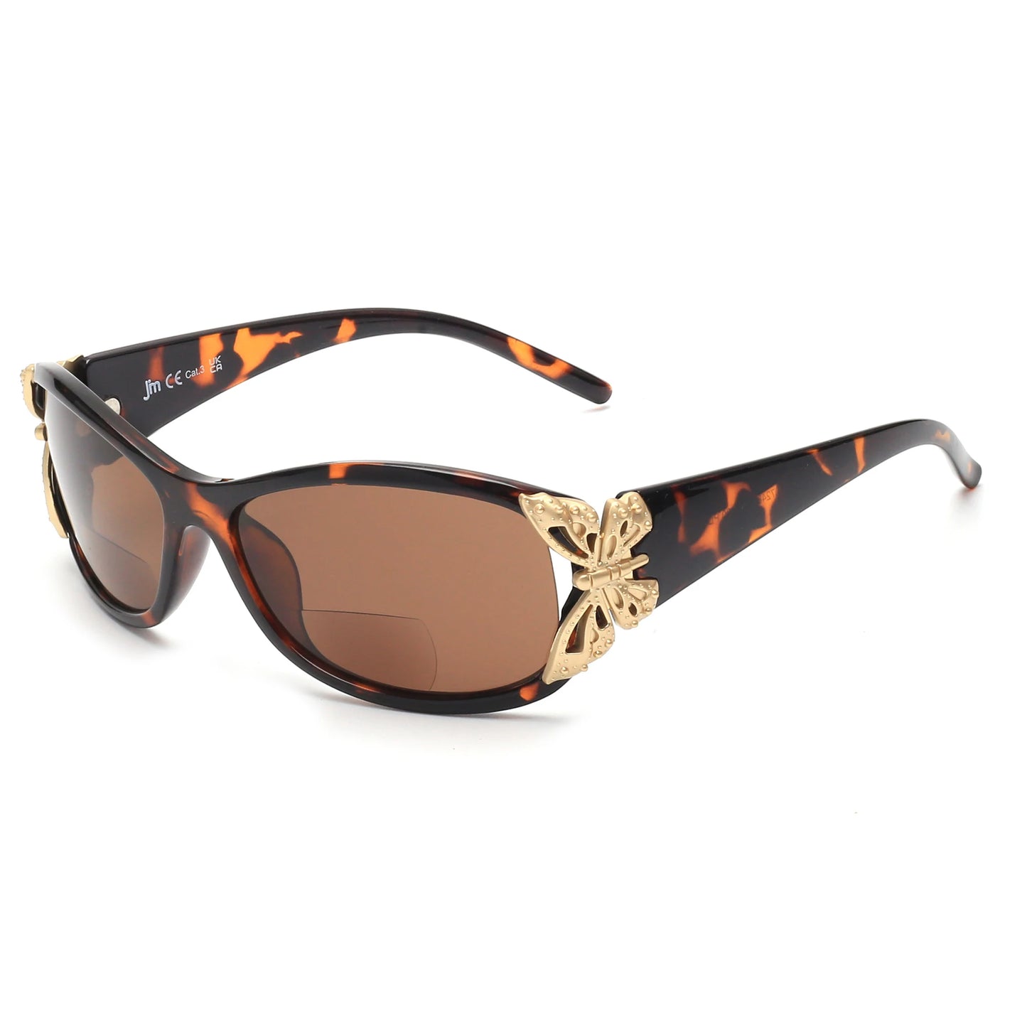JM Bifocal Reading Sunglasses for Women Fashion Sun Readers Outdoor Reading Glasses UV400 Protection