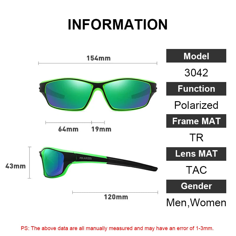 Polarized Sunglasses for Men Driving Cycling Outdoor Sports Shades Women Hiking Eyeglasses UV400 Fishing Running Eyewear