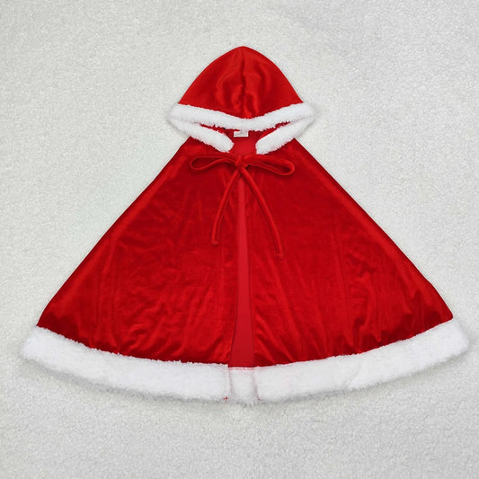 Großhandel Kinder Kinder Rot Hoodie Mäntel Kleidung Infant Boutique Kleinkind Weihnachten Baby Mädchen Winter Samt Mantel Kleidung 