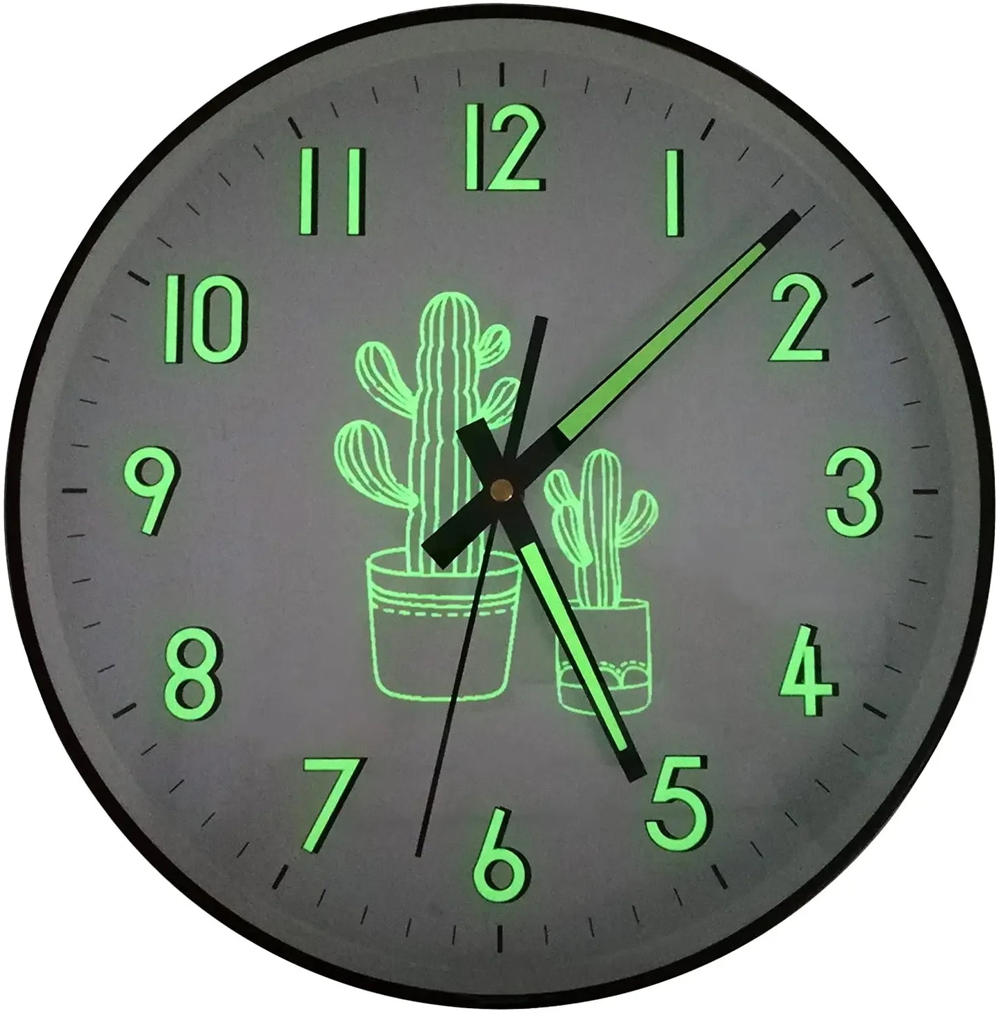 12 Inch Silent Non Ticking Quartz Clocks With Night Light for Bedroom Living Room Kitchen,Large Luminous Home Decoration