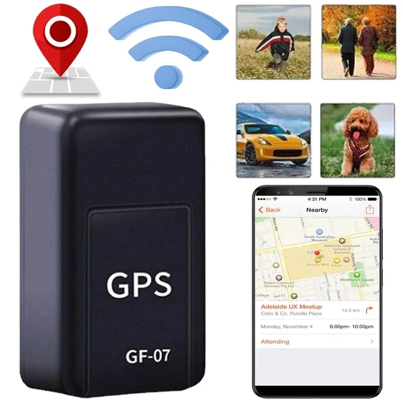 GPS-Ortungsgerät GF-07, präzises und praktisches Kompakt-Ortungsgerät für Autos, einfach zu installieren, präzise Fernpositionierung, mobiles P 