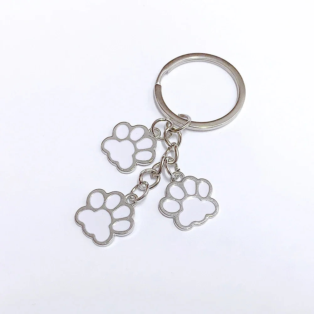 Fashion Alloy French Bulldog Pug Dog Keychain Cute Pet Dog Keyring Bag Handbag Charm Accessories For Women Animal Lovers Gifts