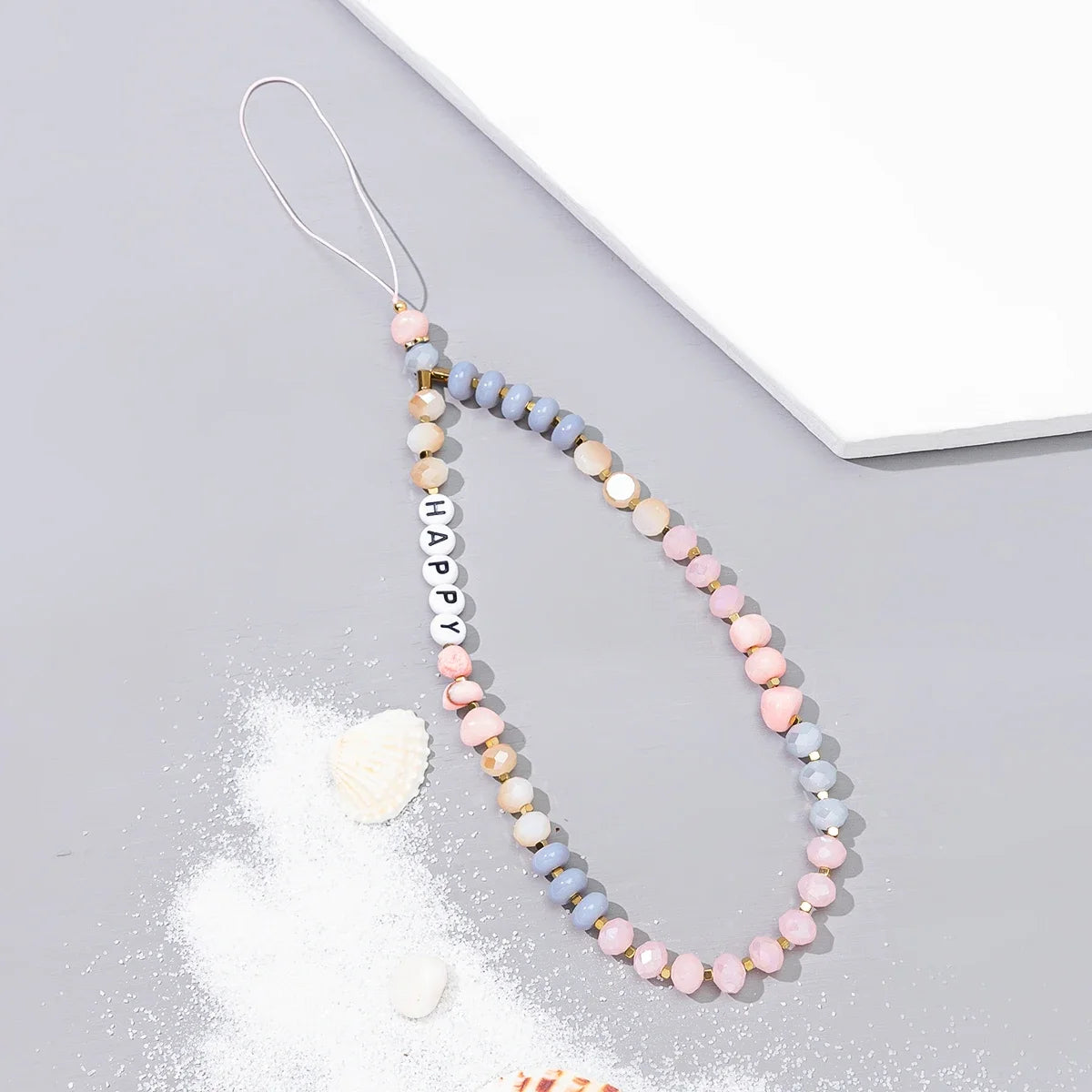 Summer Mobile Phone Lanyard Strap for Women Beaded Necklace Jewelry Gift
