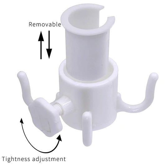 Beach Sunshade Umbrella Hook Hanging Rack Outdoor Camping Trip Clasp 4 Prongs Hook For Towels Bags Hats Sunglasses