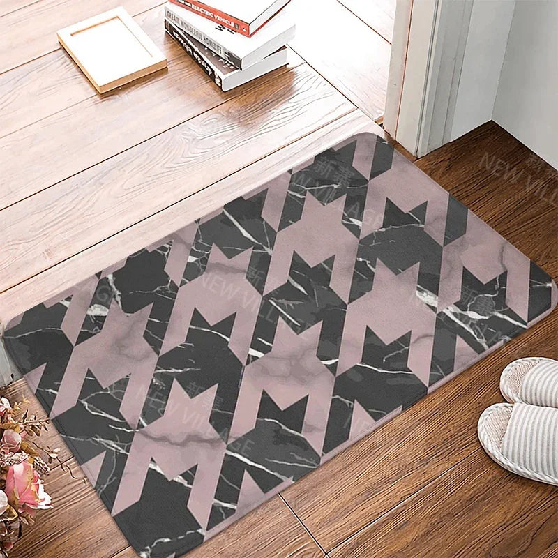 House entrance carpet home doormat entrance room bath mat marbling foot mat bathroom non-slip mat kitchen water absorption mat