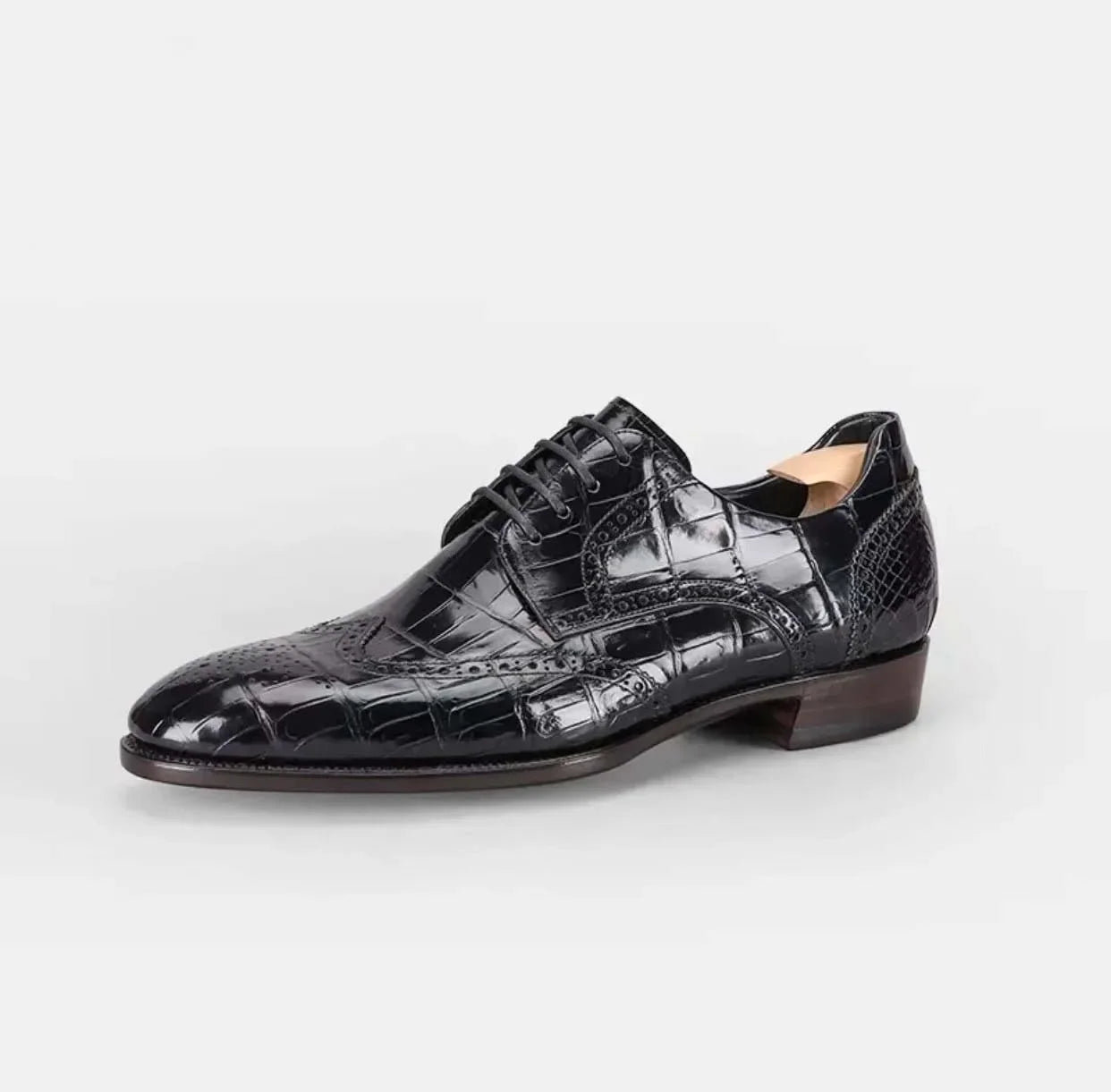 shenzhuangsanbao new arrival men dress shoes men crocodile shoes male