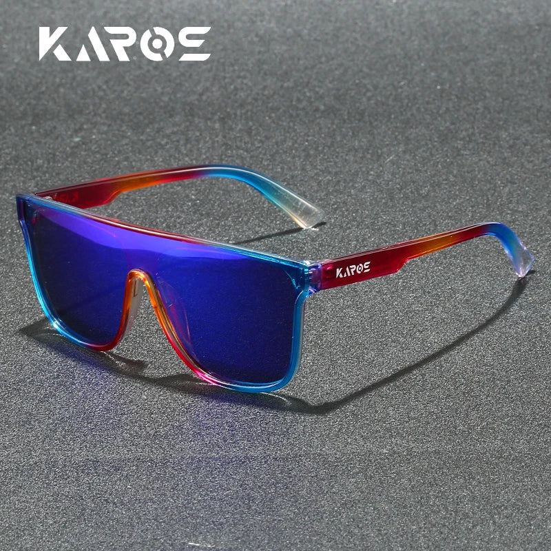 KAROS Polarized Sunglasses Men Women Fashion UV400 Eyewear Bike Cycling Fishing Driving Sun Glasses Outdoor Big Frame Sun Shades