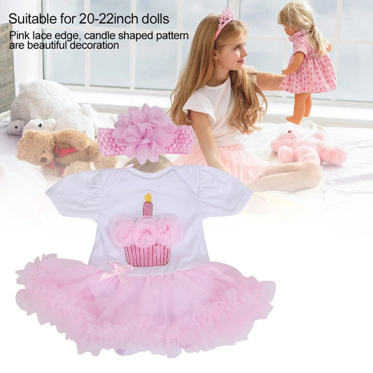 ZK20 Baby Kinder Simulation Puppe Schöne Kleid Kleidung Zubehör für 20 ‑ 22 zoll Puppen