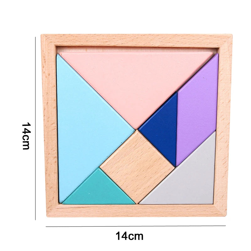 Montessori Babyspielzeug Kinder 3D Holzpuzzles Frühes Lernen Babyspiele Spielzeug Pädagogisches Holzspielzeug Für Kinder Geburtstagsgeschenke 