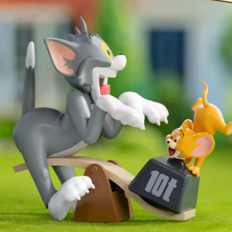 TOM and JERRY Cat and Mouse Battle Series Blind Box Toys Mystery Box Mistery Caixa Action Figure Surpresa Model Birthday Gift