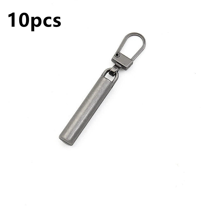 2/10 Stück Reißverschlussschieber-Abzieher, Sofort-Reparatur-Set für Reißverschlüsse, Ersatz für kaputte Schnallen, Reisetaschen, Reißverschlusskopf, DIY, Nähen, Basteln 