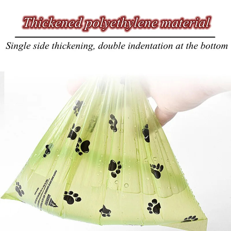 Thickened 0.18mm Biodegradable Pet Waste Bags Portable Dog Poop Bags Eco-friendly Outdoor Pet Poop Pickup Bags with Organizer