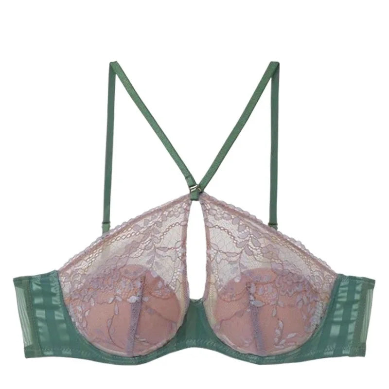 Lingerie Lingerie Women Big Boobs show small bosom set gathered on the French bra thin top tomei back 2024 new explosion