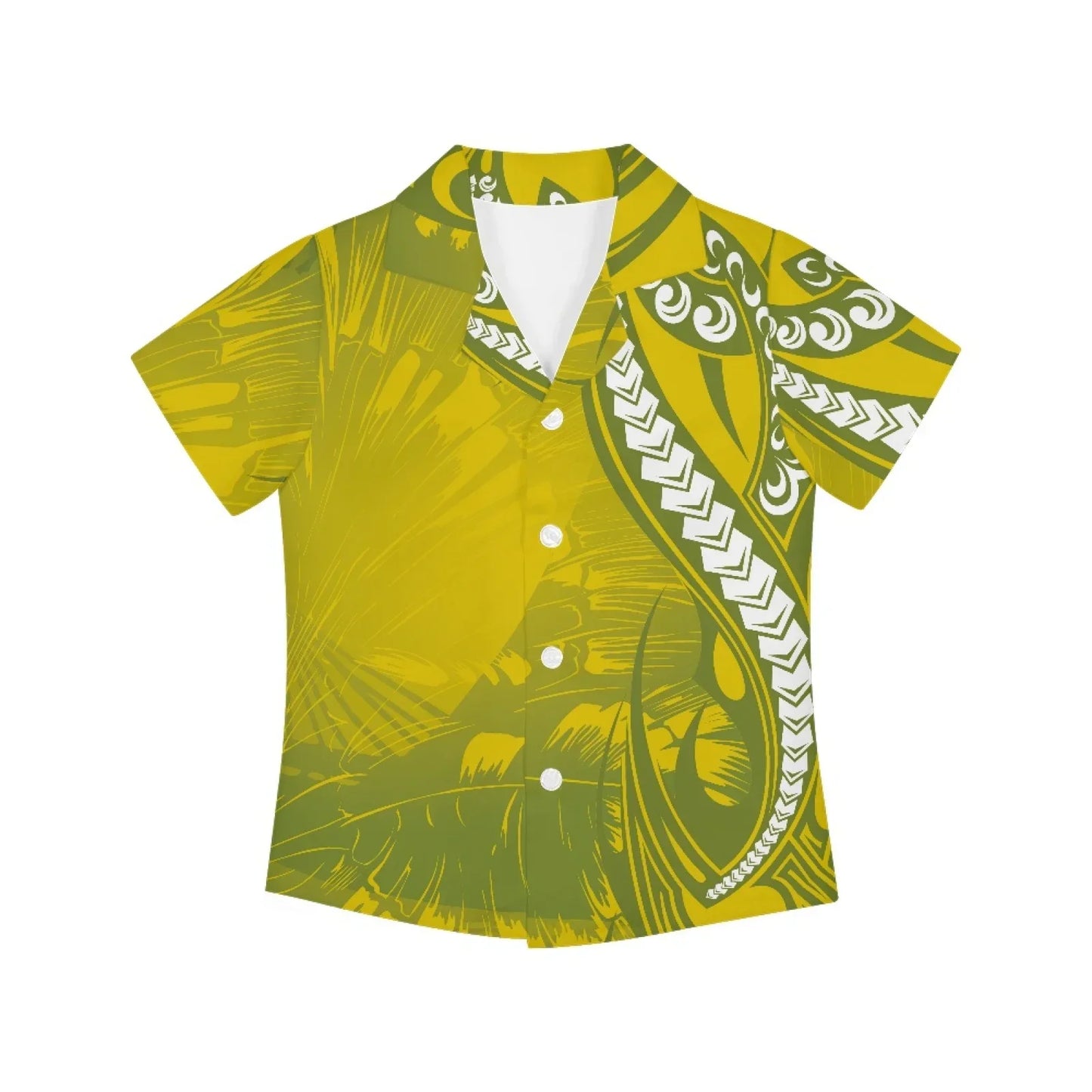 Polynesian Tribal Fijian Totem Tattoo Fiji Prints Children Shirts Fashion Short-sleeved Boys Shirts For Kids Blouses