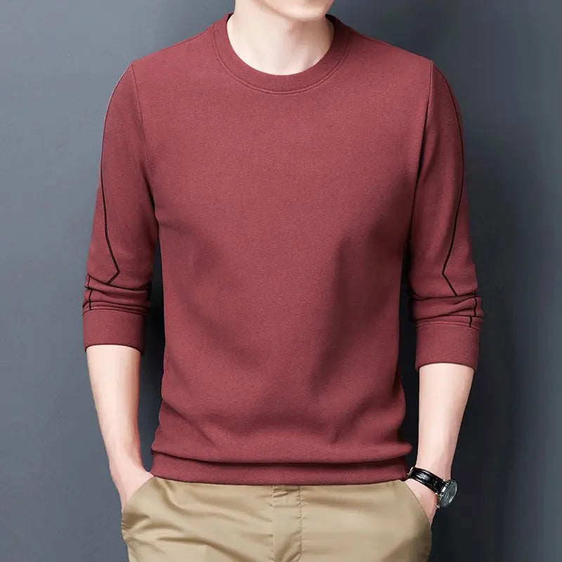 Male Pullover Round Neck Baggy Men's T-shirts 100℅ Cotton mon