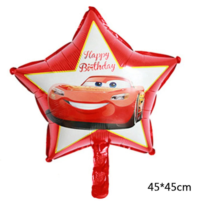 Disney McQueen Cars Helium Foil Balloons Cartoon Theme Racing Wedding Birthday Party Baby Shower Kids Toys Decoration Supplies
