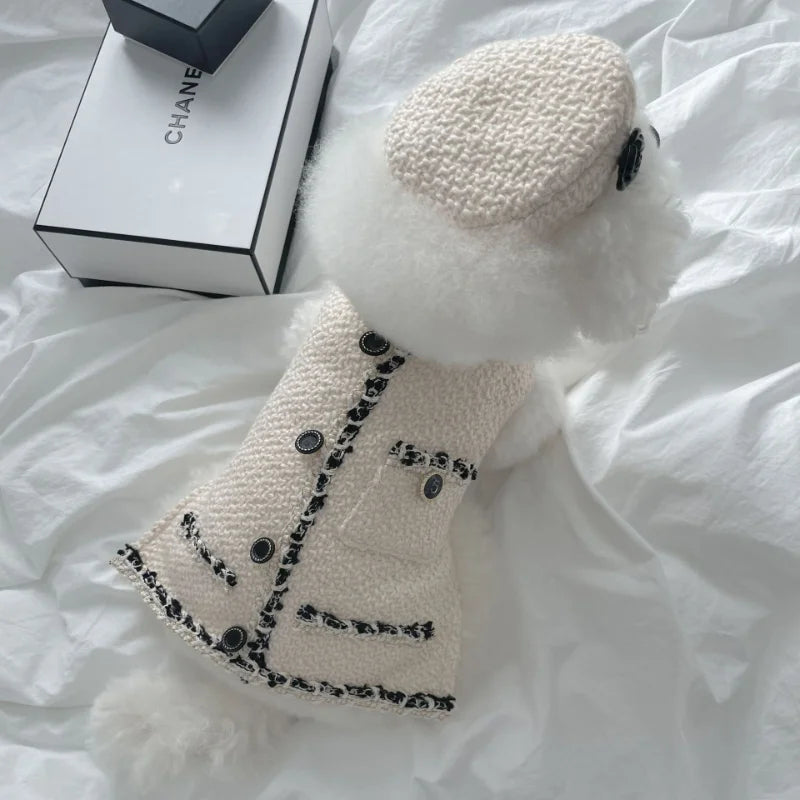 Only Hat Elegant Lady Knitted Hat Dog Outfit Cat Accessories Dog Hat Katten Accessories