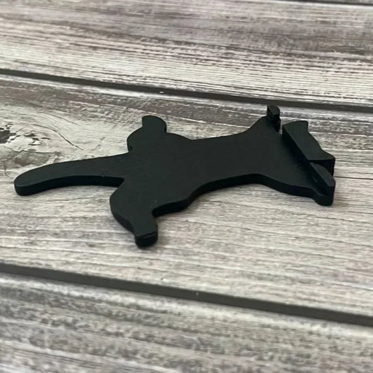 Cute Door Frame Decoration Wooden Crafts Hanging Black Cat Silhouette Home Door Decor Art Wall Decor