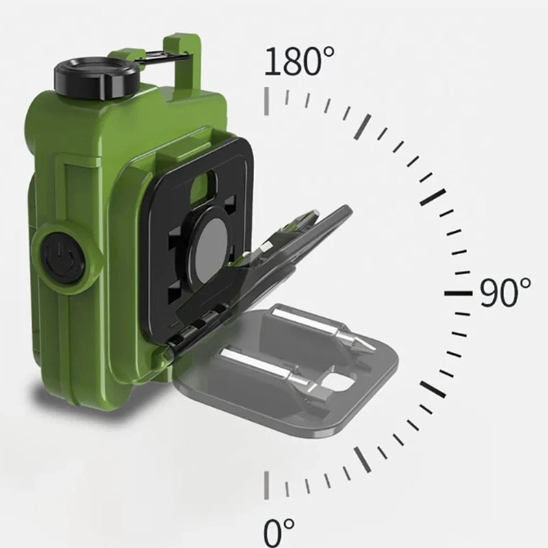 Tragbare Mini-Schlüsselanhänger-Taschenlampe, wiederaufladbare LED-Taschenlampe, Schlüsselanhänger-Licht für Outdoor-Wanderungen, Camping-Laterne, eine langlebige 