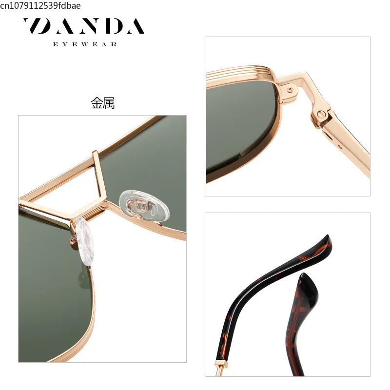 Men's Fashion Double Beam Polarized Sunglasses JS8558 Outdoor Sunshade Driving Sunglasses Tide