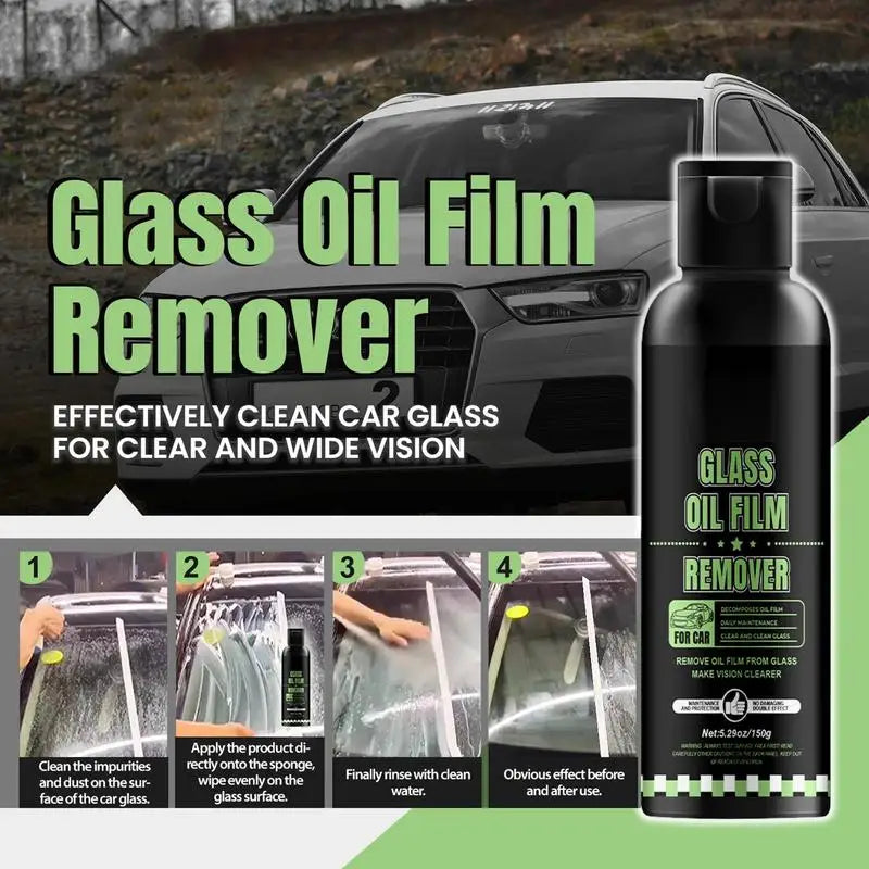 Ölfilmentferner für Autofensterglasreiniger Reinigungsmittel Ölfilmentferner Autofensterreiniger Glasölfilmreiniger 