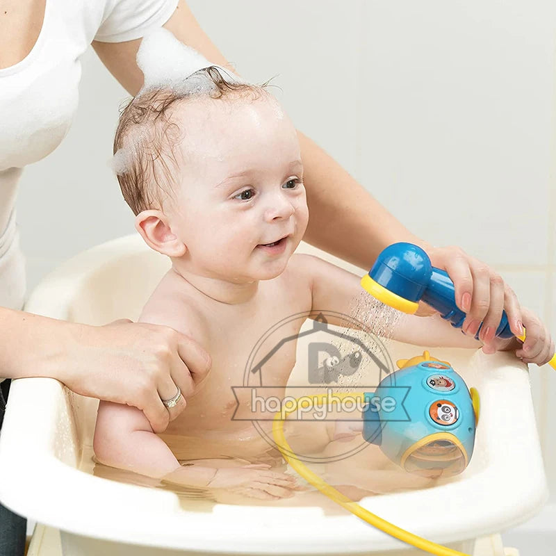 Baby-Badespielzeug für Kinder, elektrisches U-Boot, Dusche, Saugnapf, Babyspielzeug, Sprühwasserspielzeug, Badewannenspielzeug, Sprinkler, Babyparty 