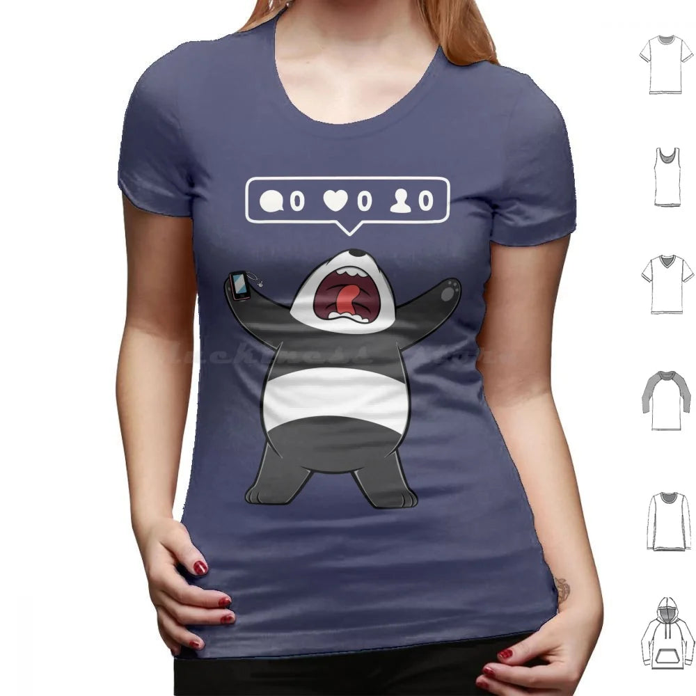 Life In A Rectangular Form T Shirt 6xl Cotton Cool Tee Panda Bear Cartoon Grizzly Ice Polar Cool Cute Animation Tv Gumball