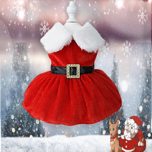 Weihnachtshundekleider für kleine Hunde Kleidung Sommer Weihnachten Cosplay Katze Haustier Hund Kleid Phantasie Prinzessin Welpenkleid 