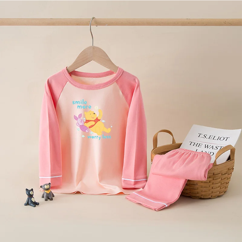Winnie the Pooh  Cotton Kids Pajama Sets ,Sleeping Clothing Sets, long Sleeve Pants Sleepwear