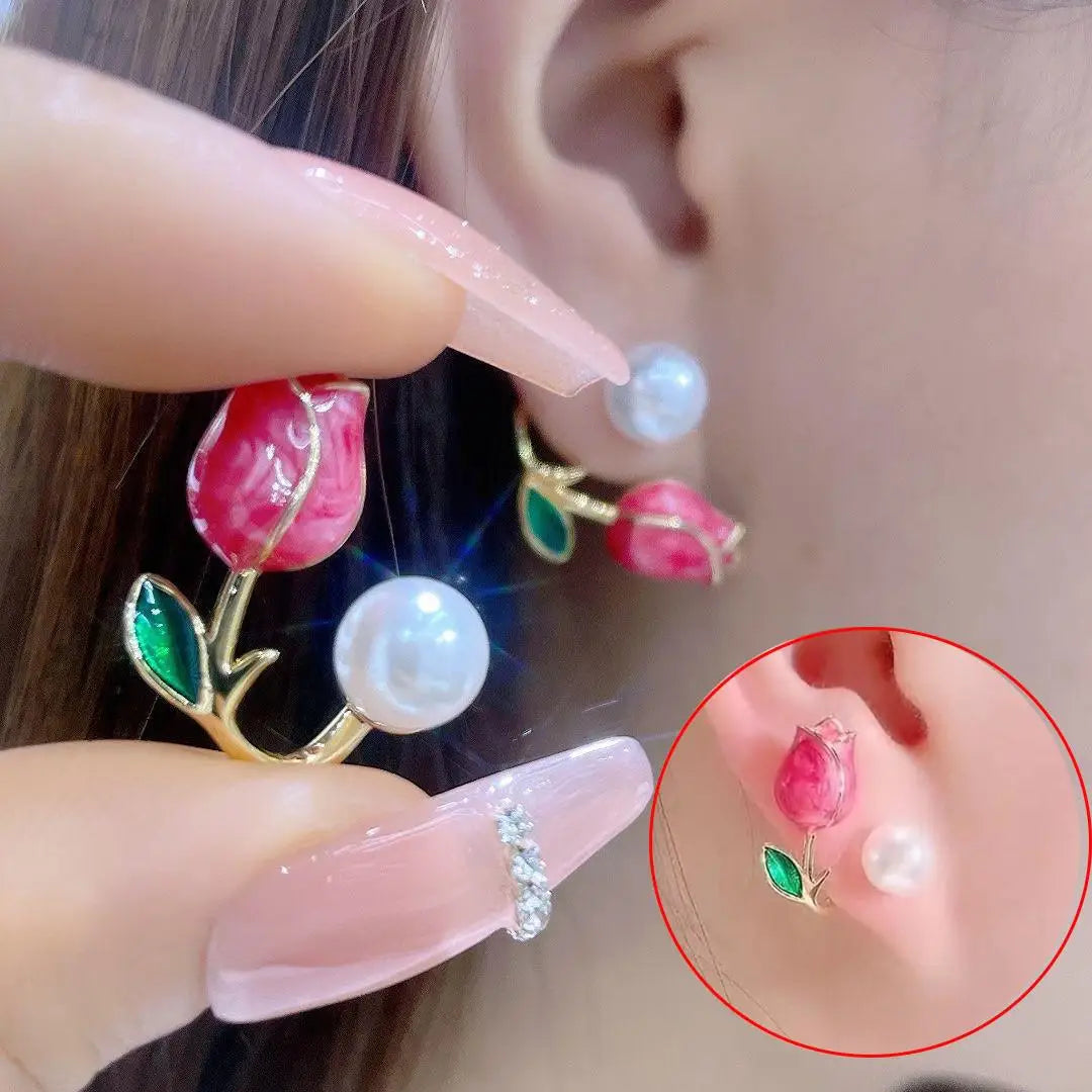 925 Silver Needle Green Crystal Butterfly Drop Earrings For Women Korean Jewelry 2024 Trending Fairy Luxury Women's Earrings New