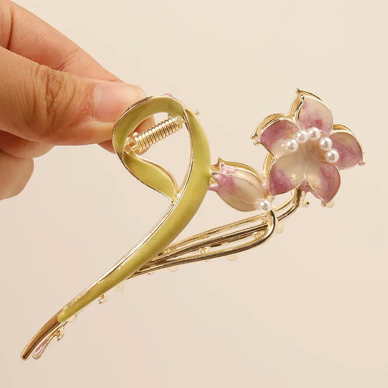 fresh Durian Metal Hair Clip Hair claws fruit oil drop flower Personality Fruit Funny Hair Claw Hairpin for Women Girls Headwear