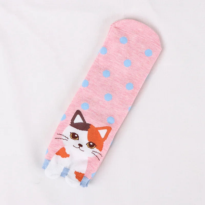 25 Patterns Korea Japan Fashion Funny Cartoon Lovely Cats Happy Socks Women Girls Casual Streetwear Cute Dress Sox Spring Summer